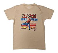 Rock Off officially licensed products Bruce Springsteen T Shirt Born in the USA 85 Nuevo Oficial Unisex Arena, beige, XL