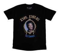 Rock Off officially licensed products Camiseta con logotipo de Dr. Dre The Chronic, Negro, M