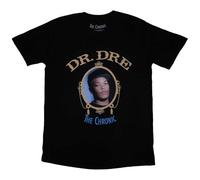 Rock Off officially licensed products Camiseta con logotipo de Dr. Dre The Chronic, Negro, M