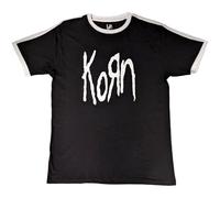 Rock Off Officially Licensed Products Camiseta con Logotipo de Korn Band, Negro, L