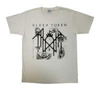 Rock Off Officially Licensed Products Camiseta con Logotipo de Sleep Token Eyes, Natural, L