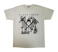 Rock Off officially licensed products Camiseta con logotipo de Sleep Token Eyes, natural, L