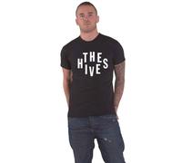 Rock Off officially licensed products Camiseta con logotipo de The Hives Stacked Band, Negro -, Large