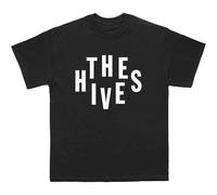 Rock Off officially licensed products Camiseta con logotipo de The Hives Stacked Band, Negro -, X-Large