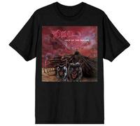 Rock Off officially licensed products Camiseta Dio Lock Up The Wolves, Negro, L