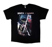 Rock Off Officially Licensed Products Camiseta Iron Maiden Dead by Daylight Killer Realm, Negro, L