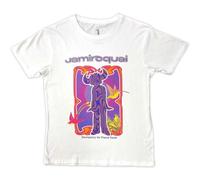Rock Off officially licensed products Camiseta Jamiroquai con logotipo de emergencia, blanco, S