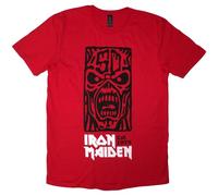 Rock Off officially licensed products Camiseta negra con logotipo de Iron Maiden Est 1975, talla L