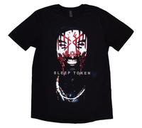 Rock Off Officially Licensed Products Camiseta Sleep Token Aford Mask, Negro, L