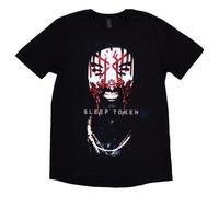 Rock Off officially licensed products Camiseta Sleep Token Aford Mask, Negro, M