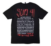 Rock Off officially licensed products Camiseta Sum 41 Tour 24 Skull, Negro , M