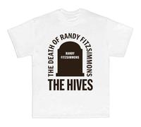 Rock Off officially licensed products Camiseta The Hives Randy Gravestone, Blanco, Medium