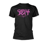 Rock Off officially licensed products Castle Rat Logo Oficial Camiseta para Hombre (X-Large)