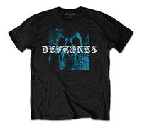 Rock Off officially licensed products Deftones Static Skull Oficial Camiseta para Hombre (Medium)