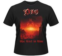 Rock Off officially licensed products Dio Last in Line - Camiseta con logotipo de banda, Negro, S