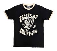 Rock Off officially licensed products Eagles of Death Metal Eagle Ringer T Shirt, Negro, XL
