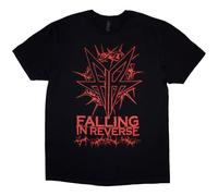 Rock Off officially licensed products Falling in Reverse Thorns Band Logo T Shirt, Negro, M