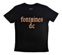 Rock Off Officially Licensed Products Fontaines D C - Camiseta con Logotipo de la Banda gtica, Negro, L