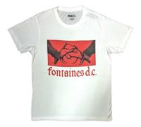 Rock Off officially licensed products Fontaines D C - Camiseta con logotipo de la banda gtica, Negro, M
