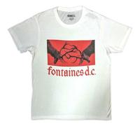 Rock Off officially licensed products Fontaines D C Gothic Band Logo T Shirt, Negro, L