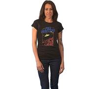 Rock Off officially licensed products Foo Fighters Camiseta UFO 2015 European Tour Nuevo Oficial de Mujer Skinny Fit Size S, Negro