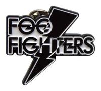 Rock Off officially licensed products Foo Fighters Flash Band - Pin con logotipo de la banda, talla única, Negro, talla única