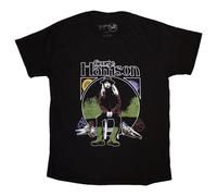 Rock Off officially licensed products George Harrison Sun and Moon T Shirt, Negro, L