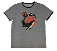 Rock Off officially licensed products Gojira Whale Band Logo Ringer T Shirt, gris, S