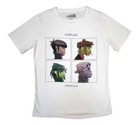 Rock Off officially licensed products Gorillaz Demon Days - Camiseta ajustada para mujer, talla S, color blanco, blanco, S
