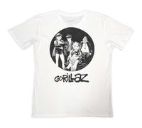 Rock Off officially licensed products Gorillaz Song Machine Brush Logo - Camiseta, blanco, M