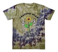 Rock Off officially licensed products Grateful Dead Keep It Green Dye Wash - Camiseta, gris, M