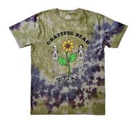 Rock Off officially licensed products Grateful Dead Keep It Green Dye Wash - Camiseta, gris, M