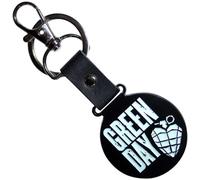 Rock Off officially licensed products Green Day - Llavero de metal con logotipo apilado y granada