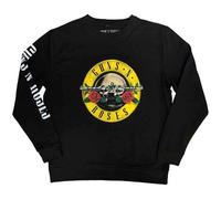 Rock Off officially licensed products Guns N' Roses Classic Pistols Logo Sudadera Talla M, Negro