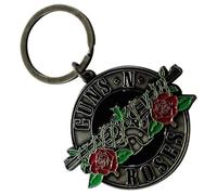 Rock Off officially licensed products Guns N Roses - Llavero de metal con logotipo de círculo plateado