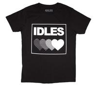 Rock Off officially licensed products Idles Gradient Heart T Shirt, Negro , XL