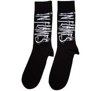 Rock Off officially licensed products In Flames - Calcetines tobilleros con logotipo de la banda, talla única, Negro, Talla única