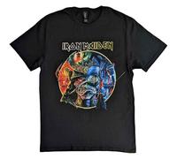 Rock Off officially licensed products Iron Maiden Camiseta The Future Past Tour 23 Circle Art Nuevo Oficial Unisex Size L, Negro, L