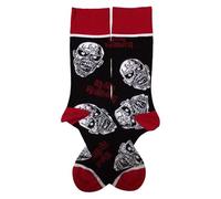 Rock Off officially licensed products Iron Maiden Eddie Skulls - Calcetines tobilleros (talla 36-44), color negro, M, Negro, M