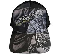 Rock Off officially licensed products Iron Maiden Piece of Mind - Gorra de béisbol en escala de grises, talla única, Negro -, talla única