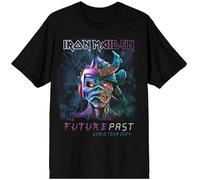 Rock Off officially licensed products Iron Maiden 'The Future Past World Tour '24' (Negro) T-Shirt (Pequeo)