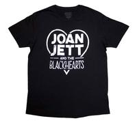 Rock Off officially licensed products Joan Jett & The Blackhearts - Camiseta con logotipo de la banda, Negro, S