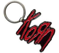 Rock Off officially licensed products Korn - Llavero de metal con logotipo rojo