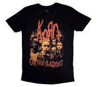 Rock Off officially licensed products Korn 'Untouchable' (Negro) T-Shirt (Medio)