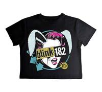 Rock Off officially licensed products Ladies Blink-182 Blind Date Crop Top Oficial Camiseta Mujeres señoras (Medium)