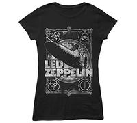 Rock Off officially licensed products Ladies Led Zeppelin Shook Me Oficial Camiseta Mujeres señoras (X-Large)