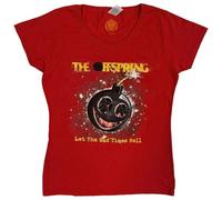 Rock Off officially licensed products Ladies The Offspring Hot Sauce (Bad Times) Oficial Camiseta Mujeres señoras (XX-Large)