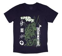 Rock Off Officially Licensed Products Linkin Park Reanimation Robot Sketch T Shirt, Navy, XXL