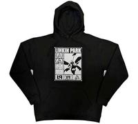 Rock Off Officially Licensed Products Linkin Park Sudadera con Capucha Rectangle Logo Pullover Sudadera con Capucha Size S