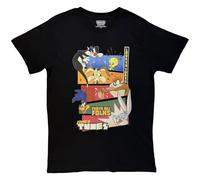 Rock Off officially licensed products Looney Tunes That's All Folks Block Graphic Oficial Camiseta para Hombre (Large)